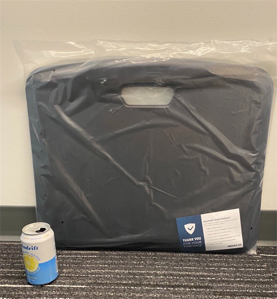 Standing Mat with can pictured for size comparison